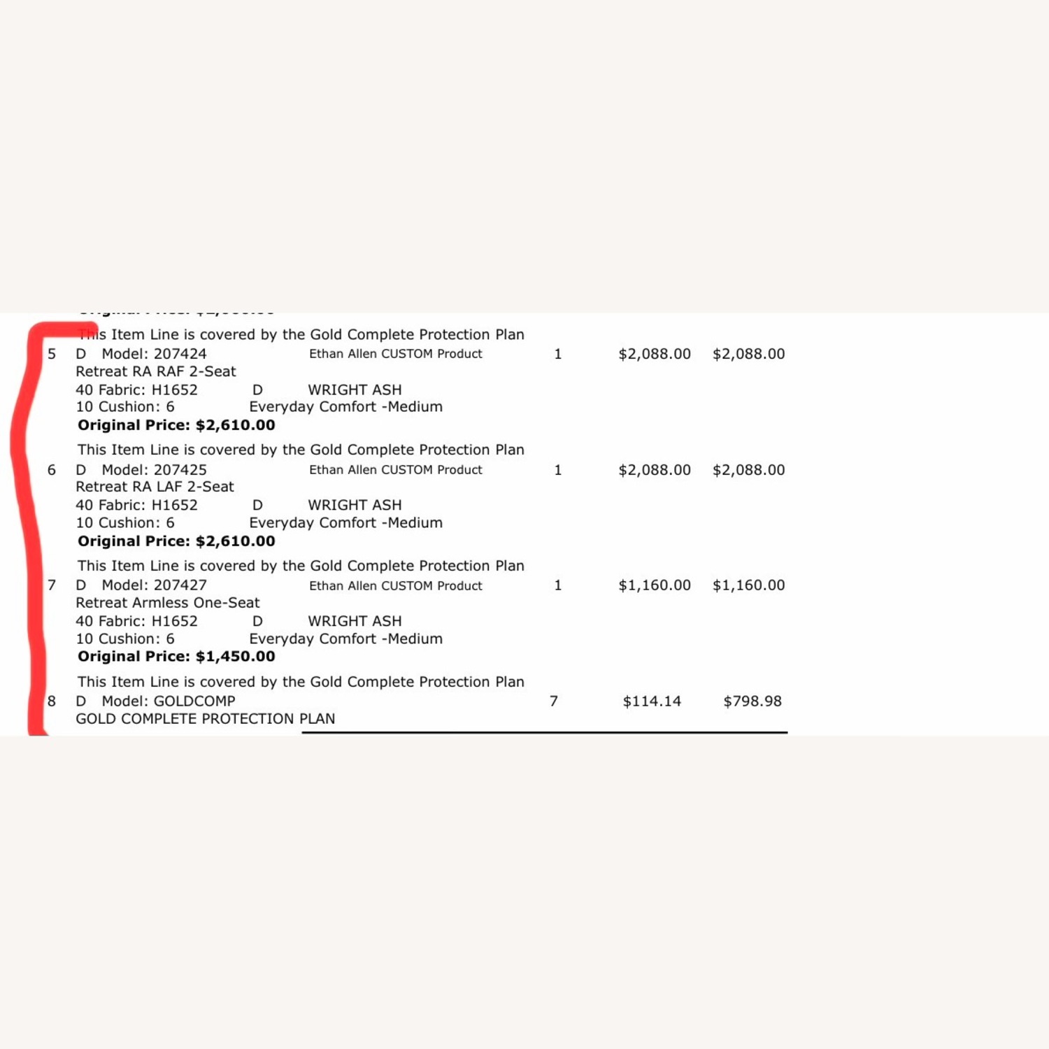 Ethan Allen Light Gray 3+ Piece Sectional - image-4