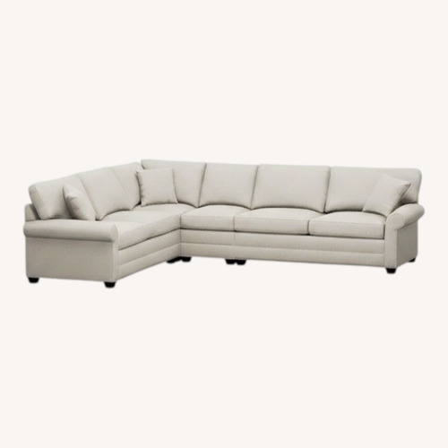 Used Ethan Allen Light Gray 3+ Piece Sectional for sale on AptDeco