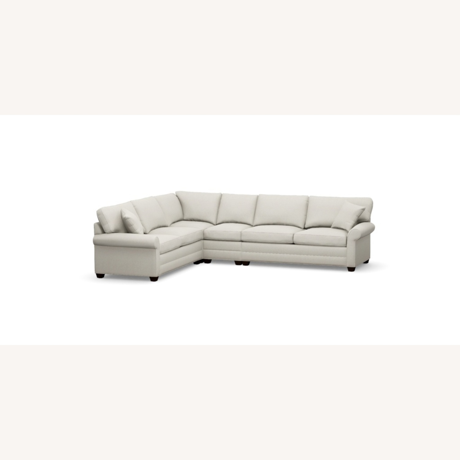 Ethan Allen Light Gray 3+ Piece Sectional - image-6