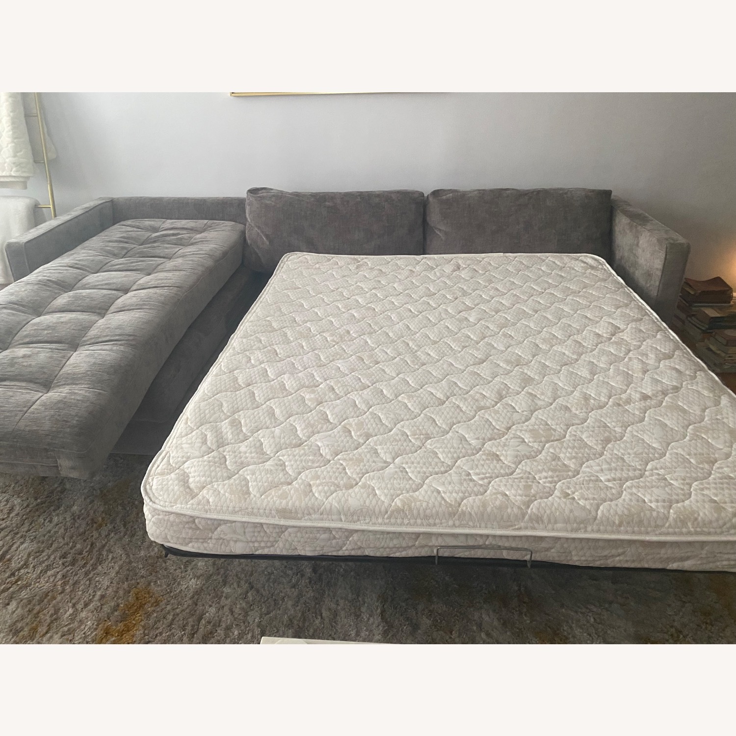 Briar Light Gray Fabric Sleeper Sofa - image-3