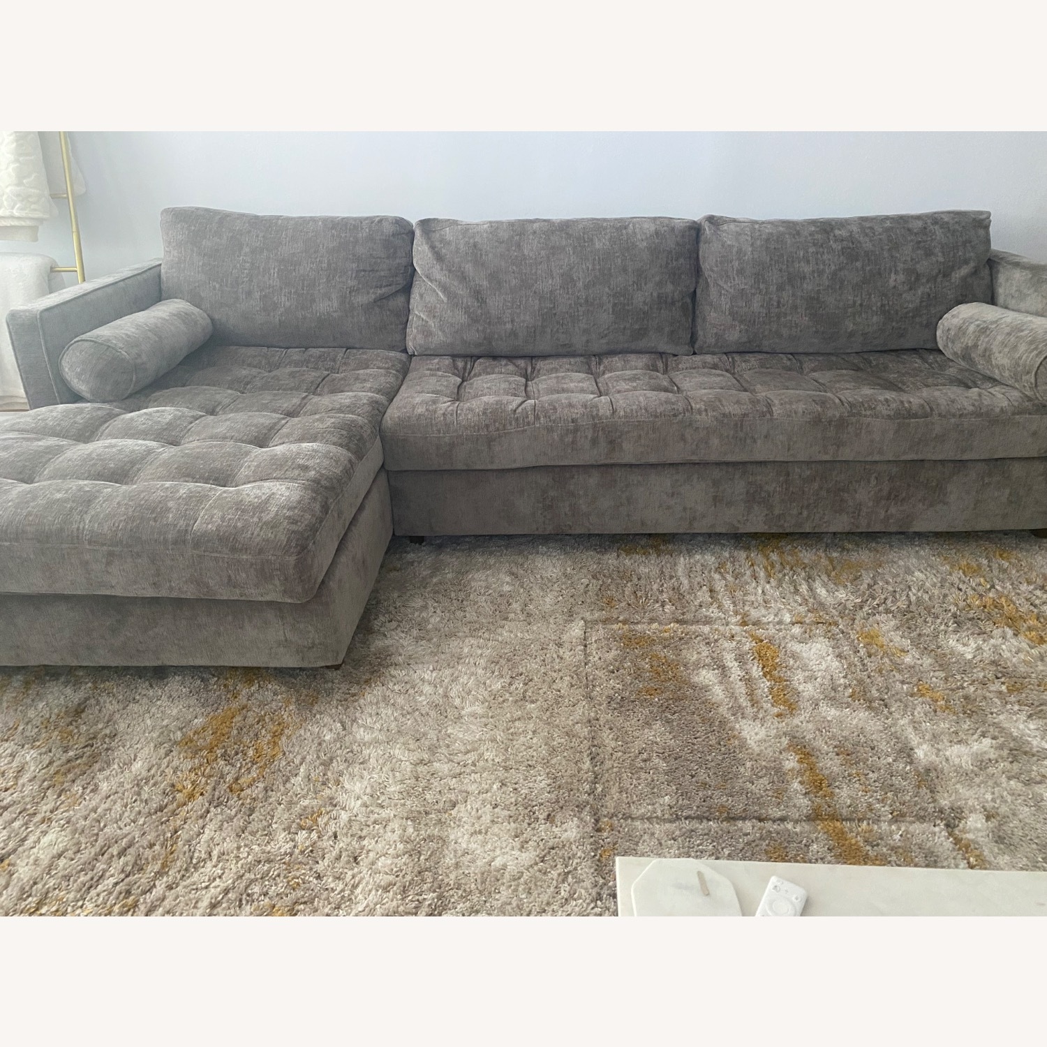 Briar Light Gray Fabric Sleeper Sofa - image-2