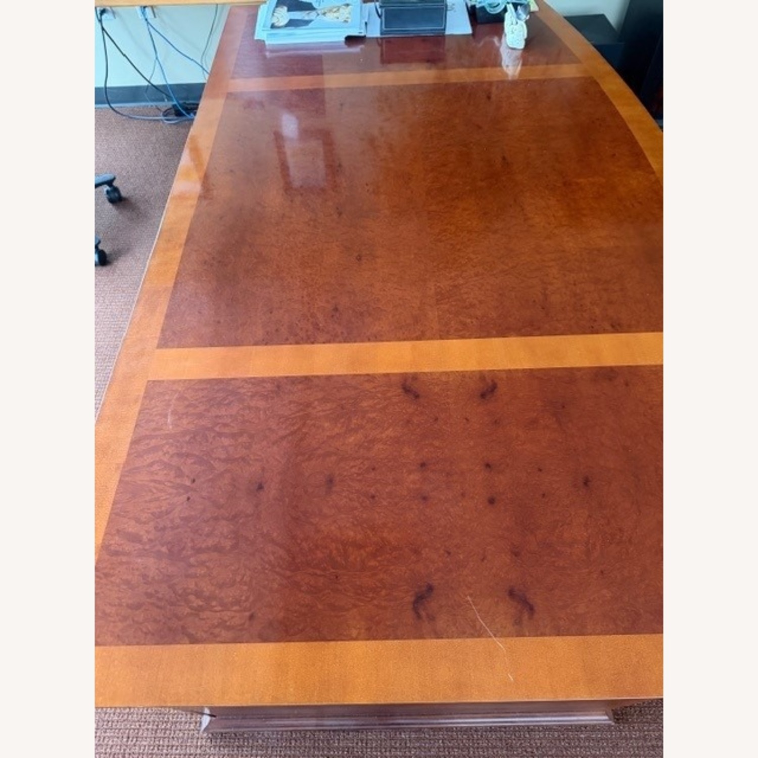 Traditional Solid Cherry Executive Desk - image-4