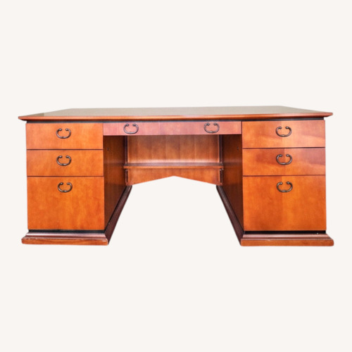 Used Traditional Solid Cherry Executive Desk for sale on AptDeco