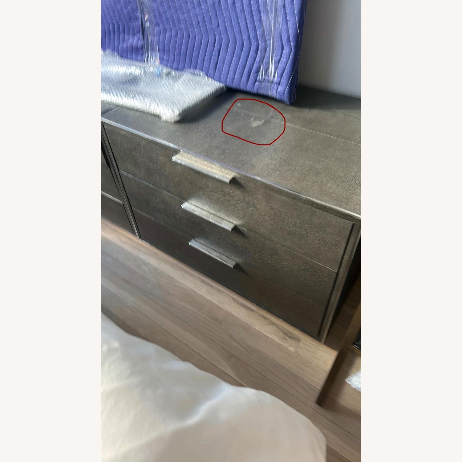 Restoration Hardware Saunderson Light Gray Nightstands - image-3