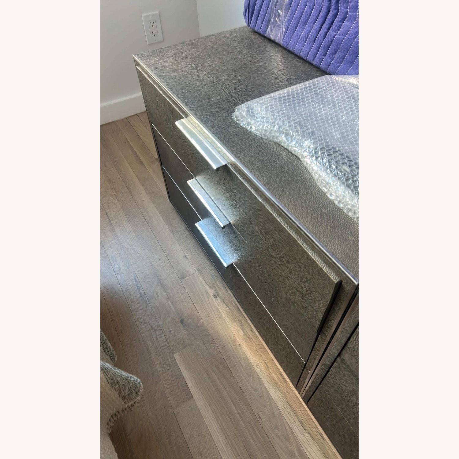 Restoration Hardware Saunderson Light Gray Nightstands - image-5