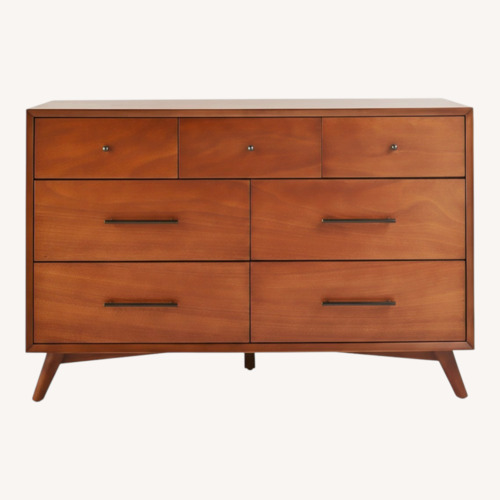 Used Wayfair Allmodern Chestnut Wood Dresser for sale on AptDeco