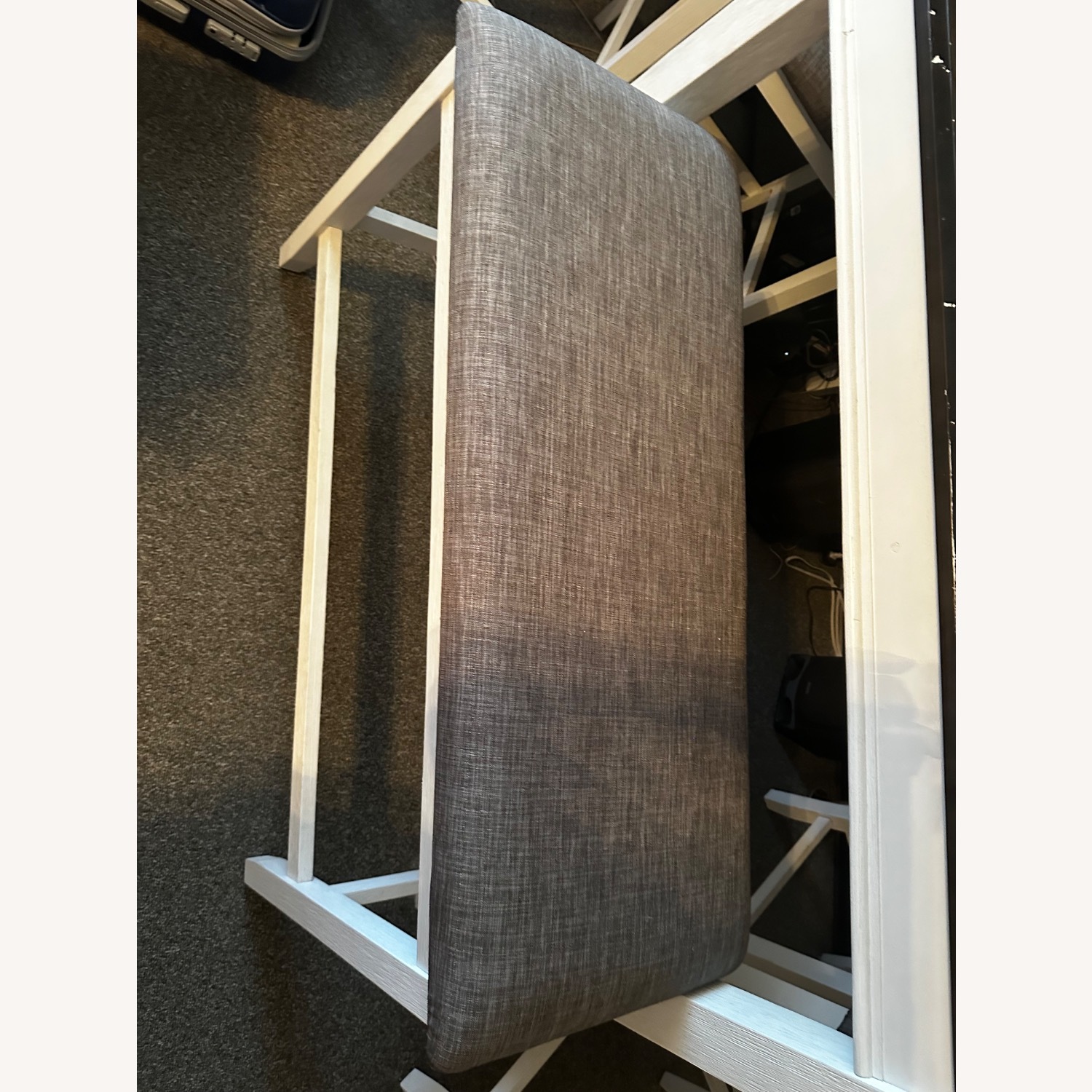 White Fabric Kitchen Island/Side Tables Set - image-3