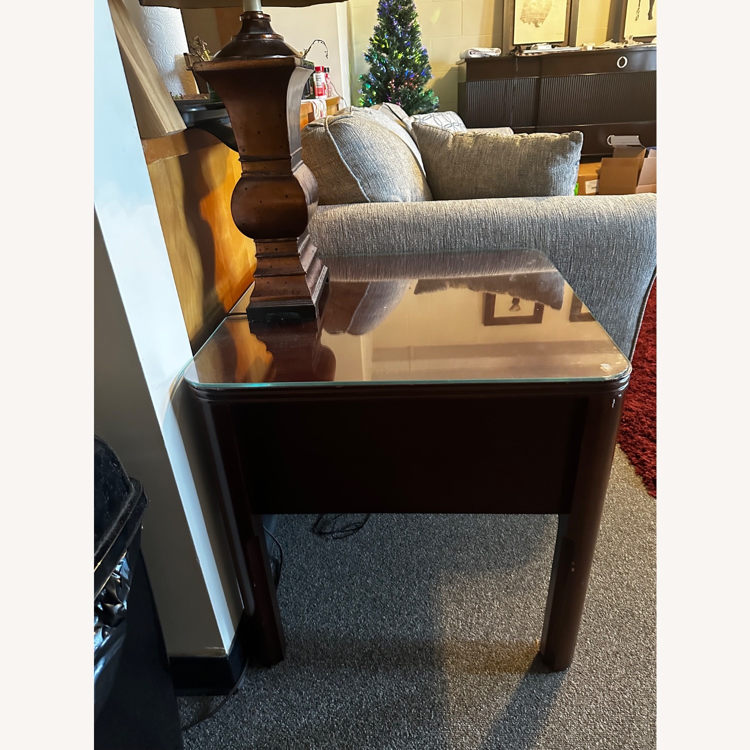 White Fabric Kitchen Island/Side Tables Set - image-10