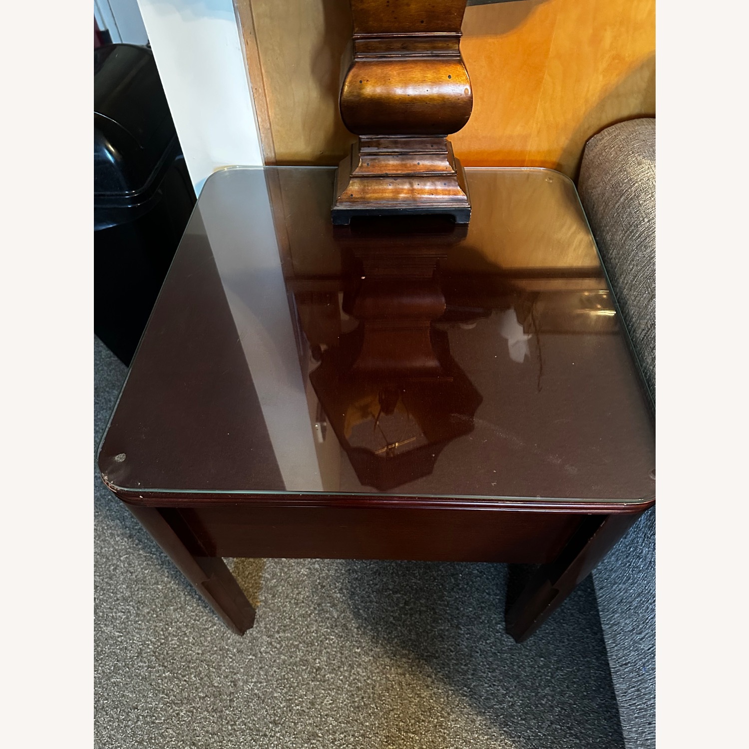 White Fabric Kitchen Island/Side Tables Set - image-9