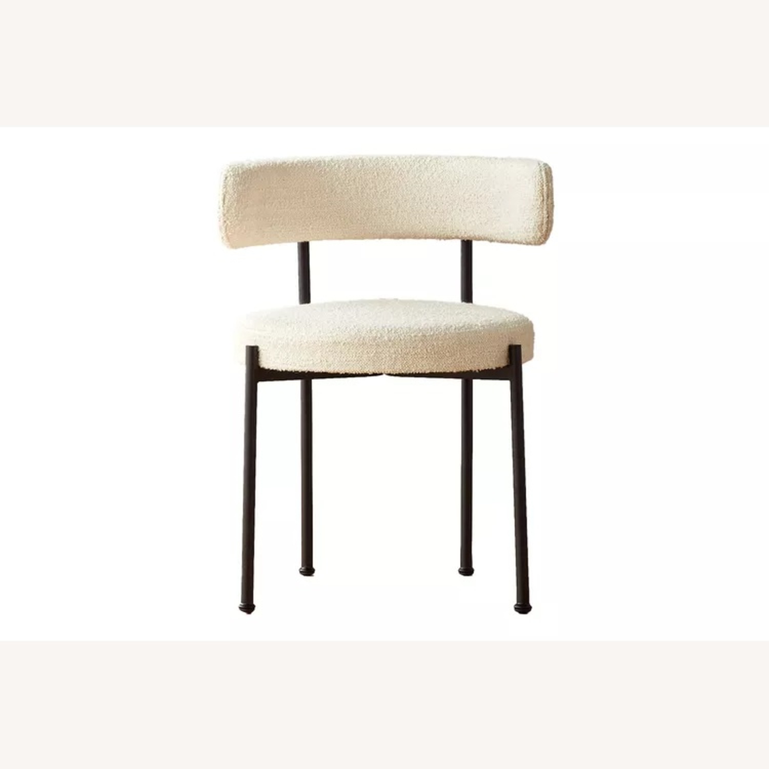 West Elm White Fabric Dining Chairs - image-5