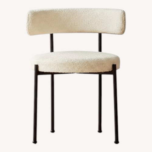 Used West Elm White Fabric Dining Chairs for sale on AptDeco