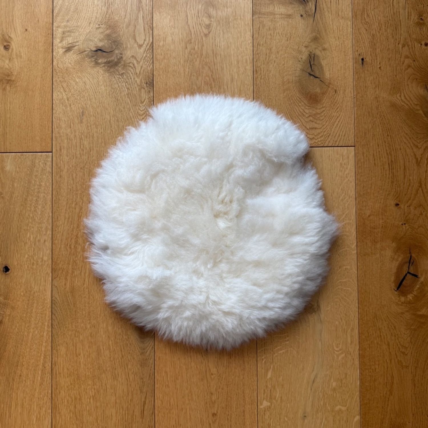 Clic Gallery Cream Sheepskin Chair Cushions - image-1