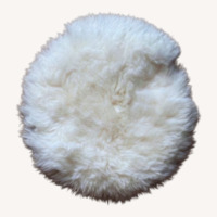 Clic Gallery Cream Sheepskin Chair Cushions