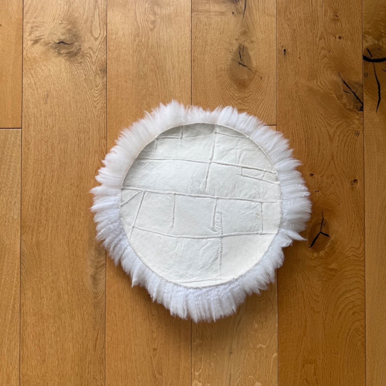 Clic Gallery Cream Sheepskin Chair Cushions - image-2