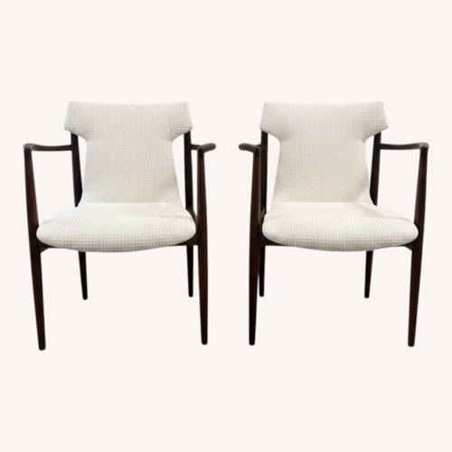 Used Finn Juhl Style Natural Fabric Accent Chairs for sale on AptDeco