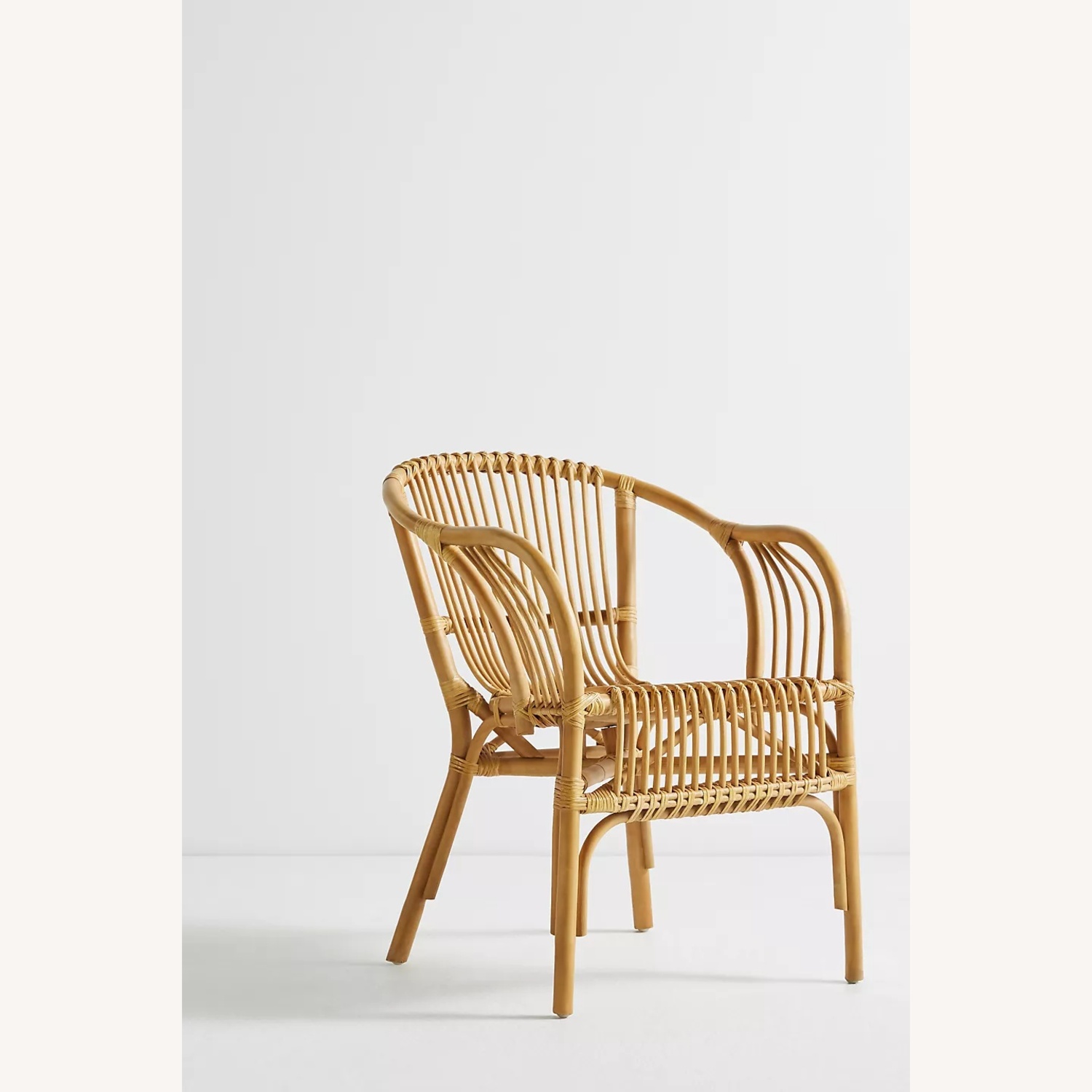 Anthropologie Vintage Pari Rattan Accent Chair - image-6