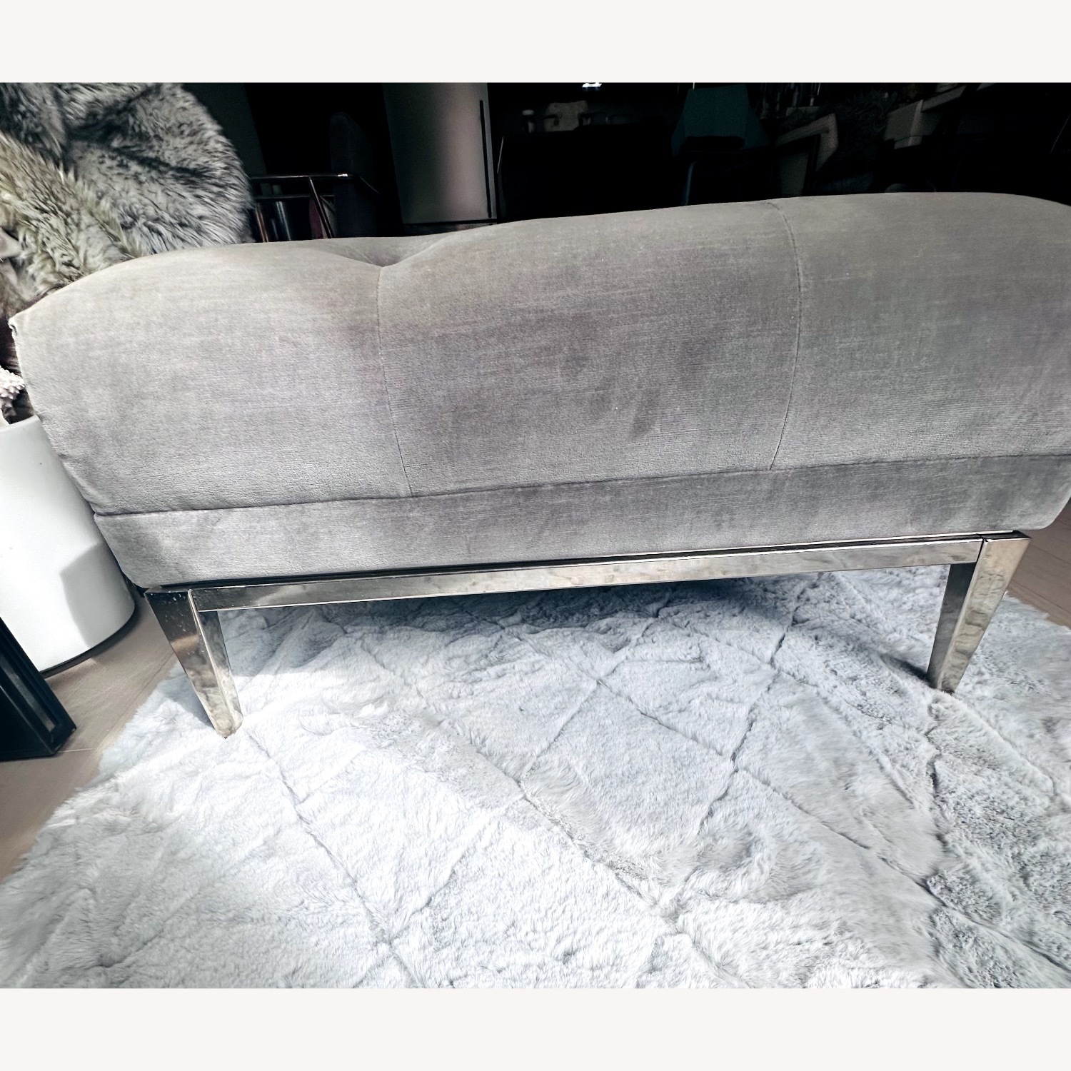 Restoration Hardware Italia Chesterfield Ottoman - image-3