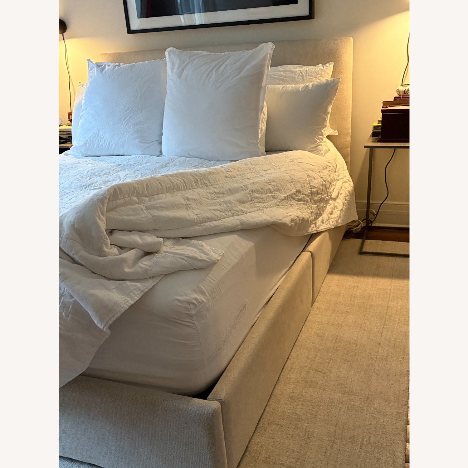 Restoration Hardware Lawson Panel Nontufted Fabric Bed - image-2