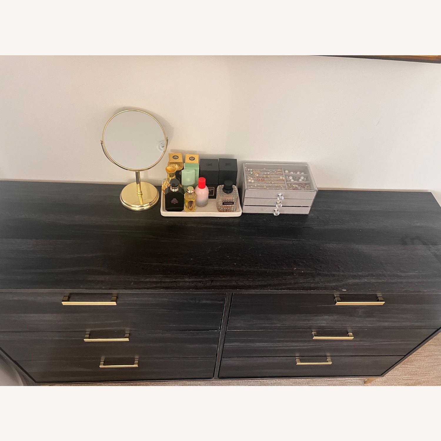 Wayfair Wade Logan Dark Gray Wood Dresser - image-3