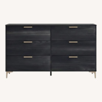 Wayfair Wade Logan Dark Gray Wood Dresser