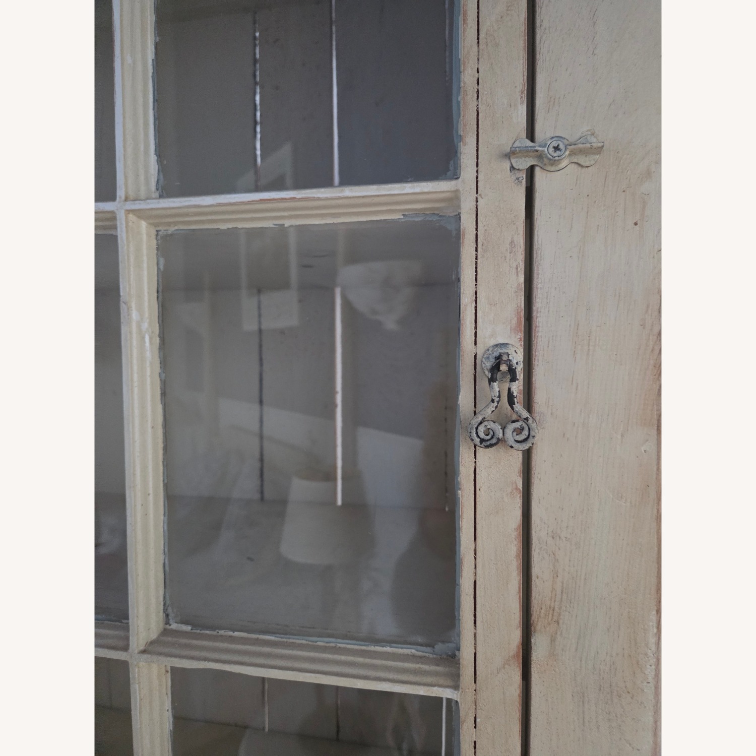 Vintage/Antique Finds White Wood Armoire - image-4