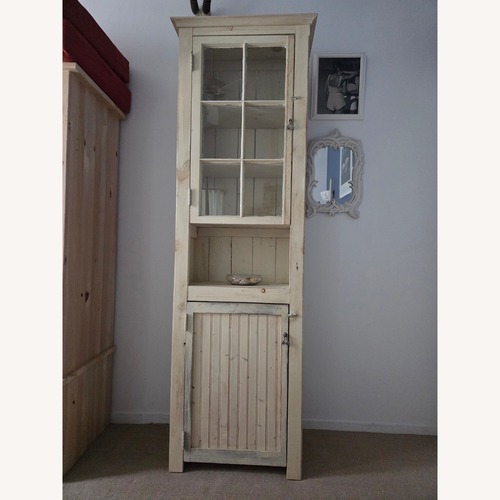 Used Vintage/Antique Finds White Wood Armoire for sale on AptDeco