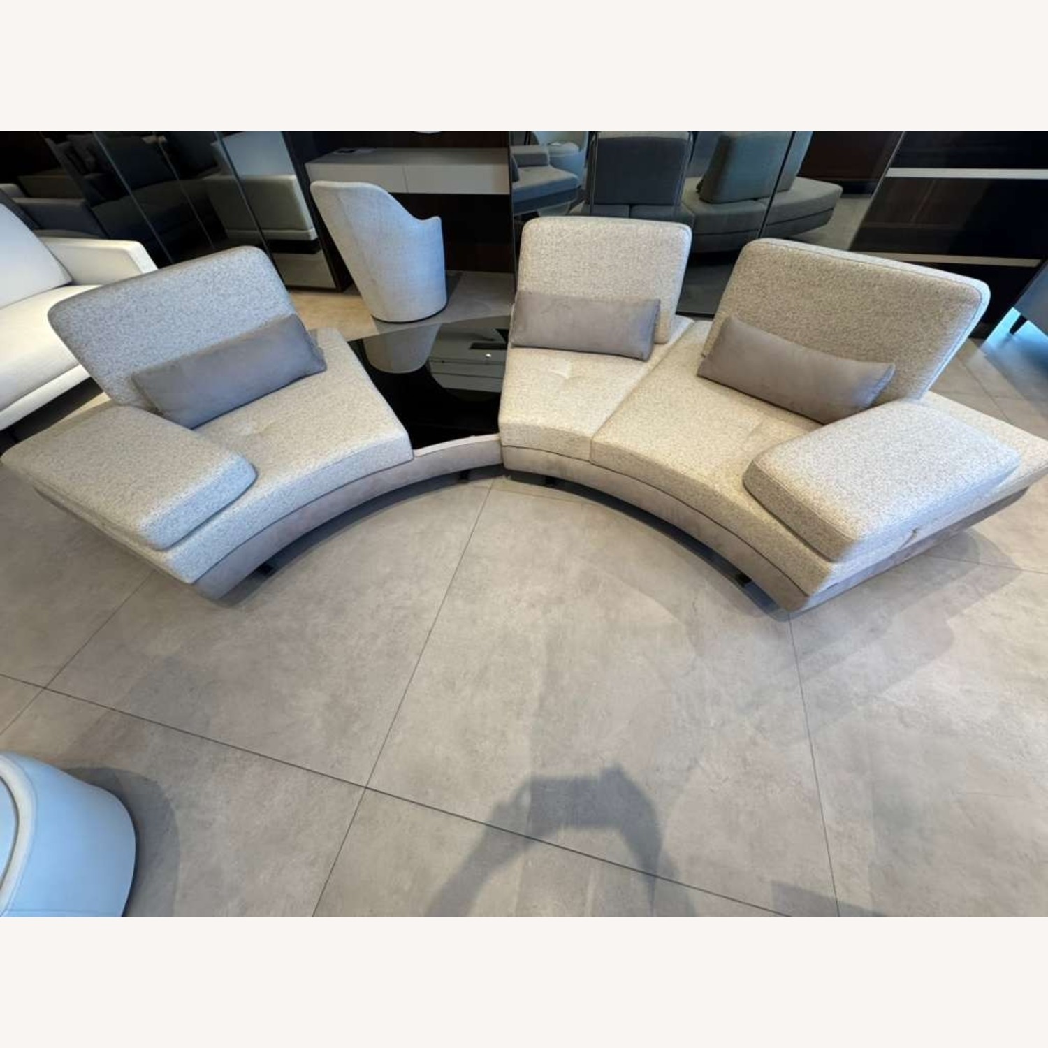 Lazzoni Mony Natural Fabric 3+ Seater Sofa - image-1