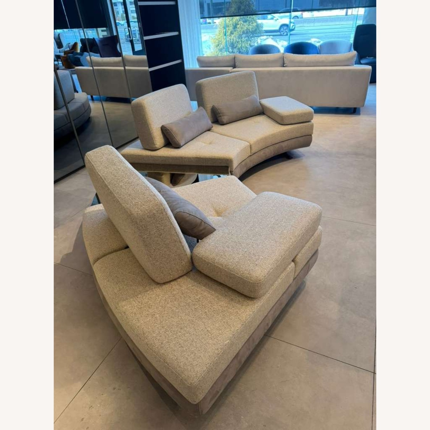 Lazzoni Mony Natural Fabric 3+ Seater Sofa - image-3