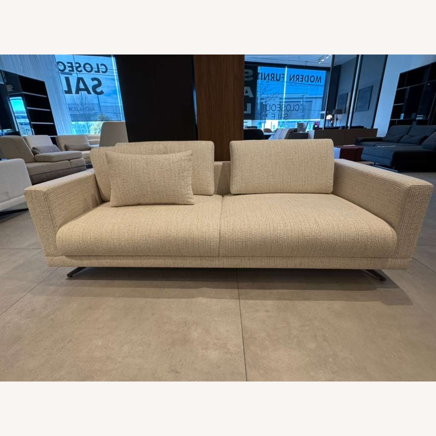 Lazzoni Mix Natural Fabric 2 Seater Sofa - image-1