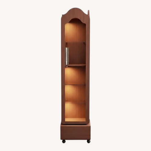Used Hanzhi Dark Brown Wood Bookcase for sale on AptDeco