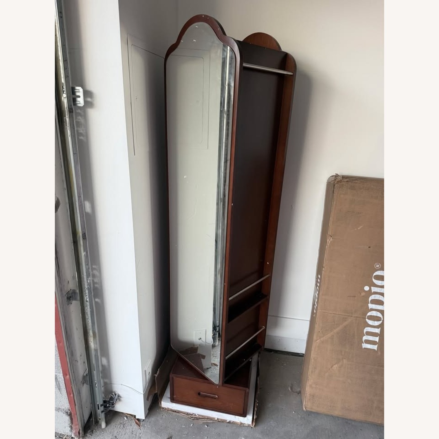 Hanzhi Dark Brown Wood Bookcase - image-3