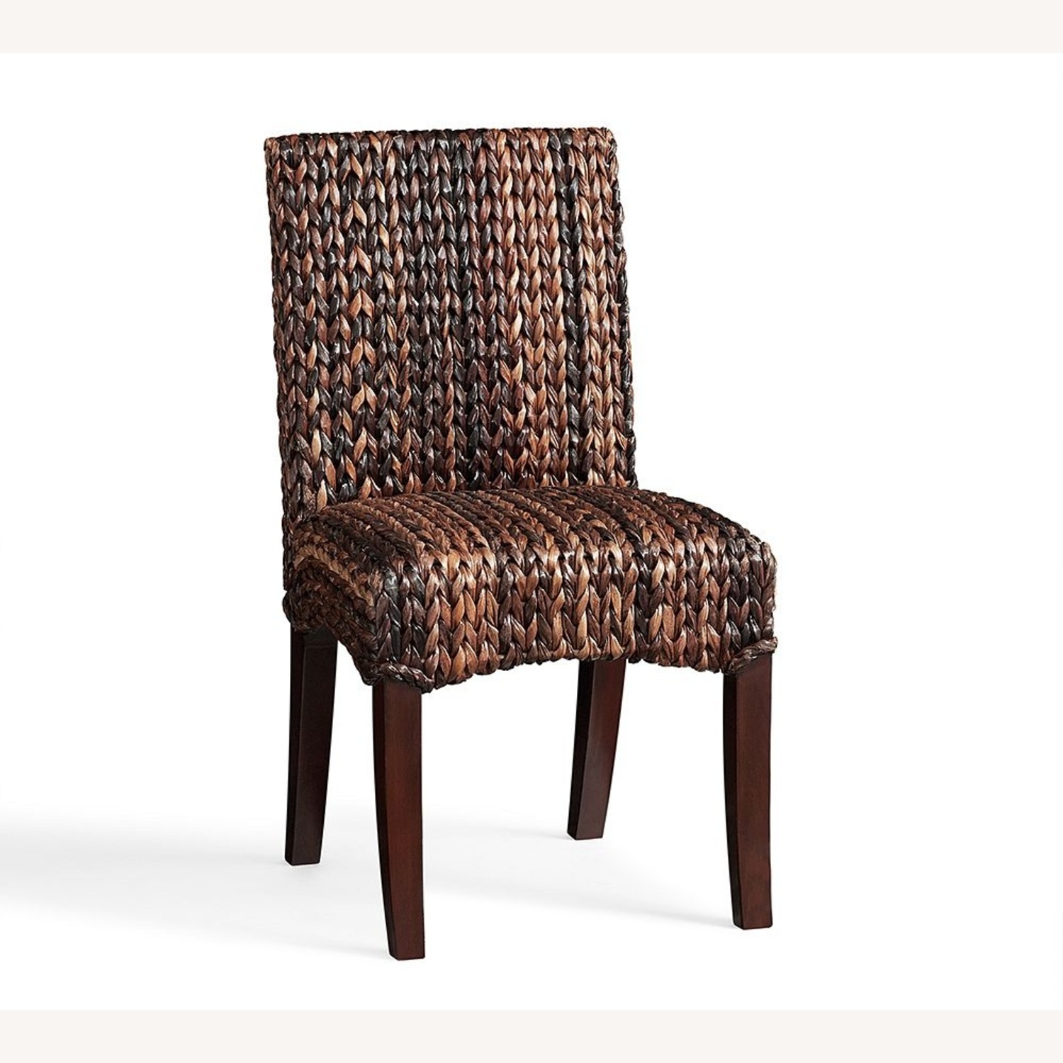 Pottery Barn Seagrass Brown Wood Chairs - image-4
