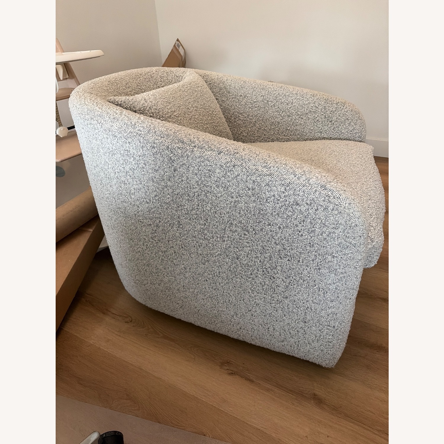 Lulu & Georgia Ren Light Gray Boucle Accent Chair - image-3
