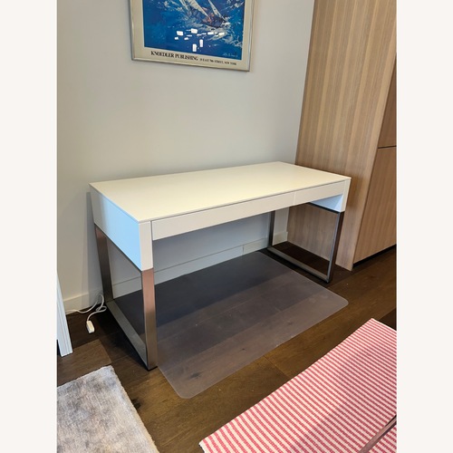 Used BDI Furniture Cascadia Desk White Metal Desk for sale on AptDeco