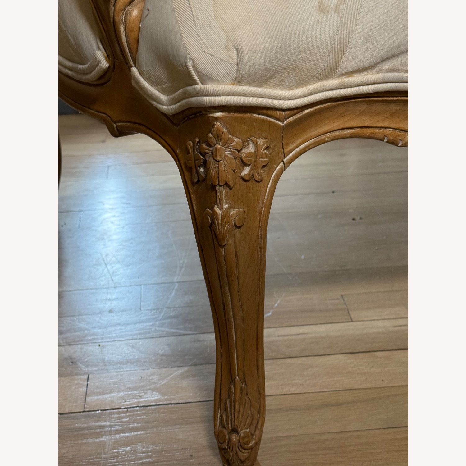 Century Furniture White Wood Armchair - image-15