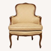 Vintage/Antique Light Brown Wood Armchair