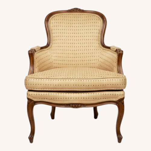 Used Vintage/Antique Light Brown Wood Armchair for sale on AptDeco