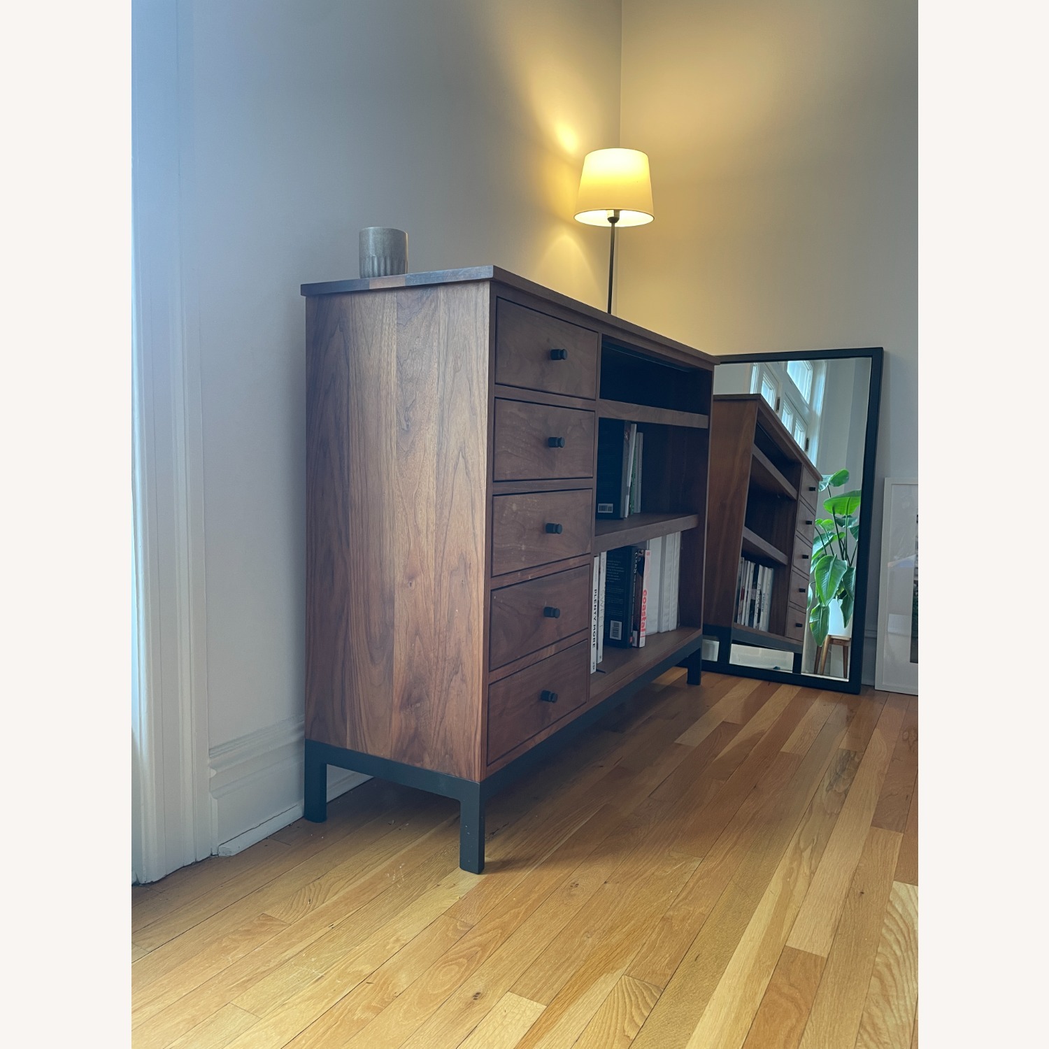 Room & Board Linear Dark Brown Wood Sideboard - image-4