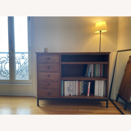 Used Room & Board Linear Dark Brown Wood Sideboard for sale on AptDeco