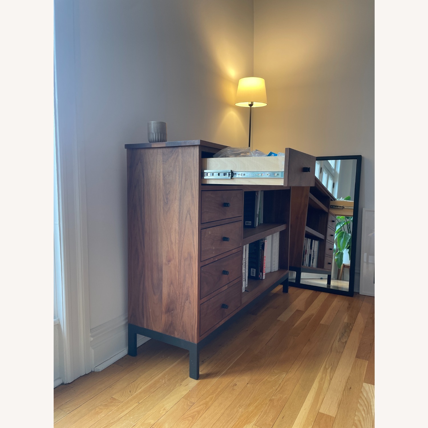 Room & Board Linear Dark Brown Wood Sideboard - image-3