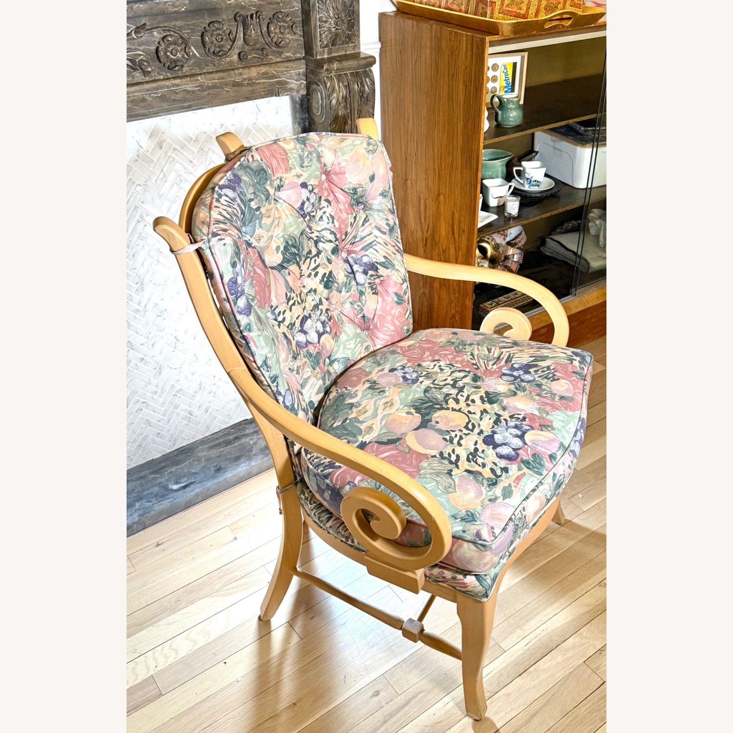 Bernhardt Blue Fabric Armchair - image-2