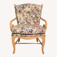 Bernhardt Blue Fabric Armchair