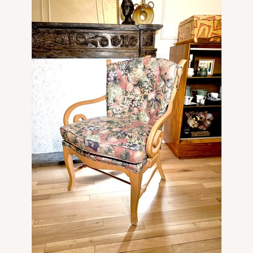 Used Bernhardt Blue Fabric Armchair for sale on AptDeco