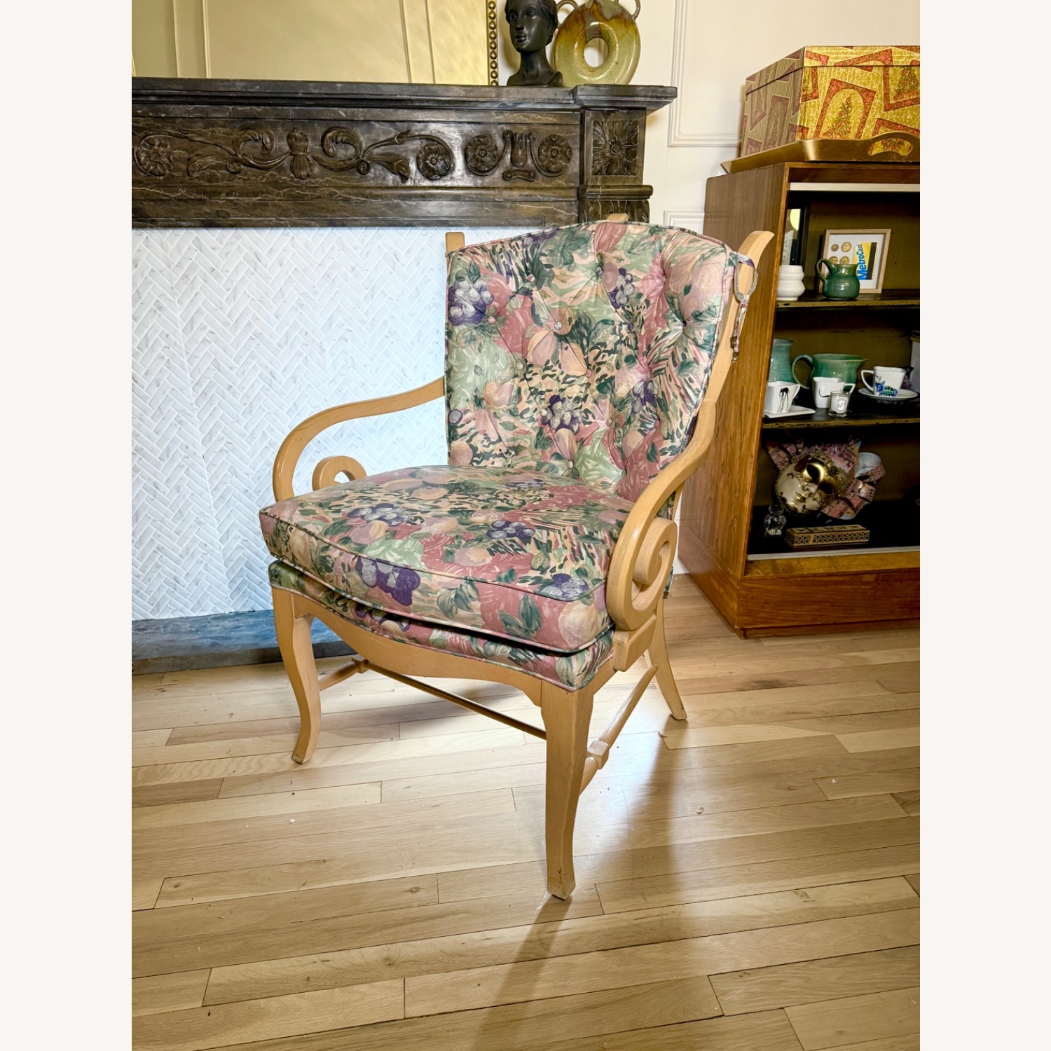 Bernhardt Blue Fabric Armchair - image-7