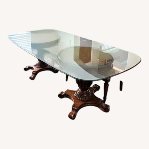 Used Vintage/Antique Finds Dark Brown Dining Table for sale on AptDeco