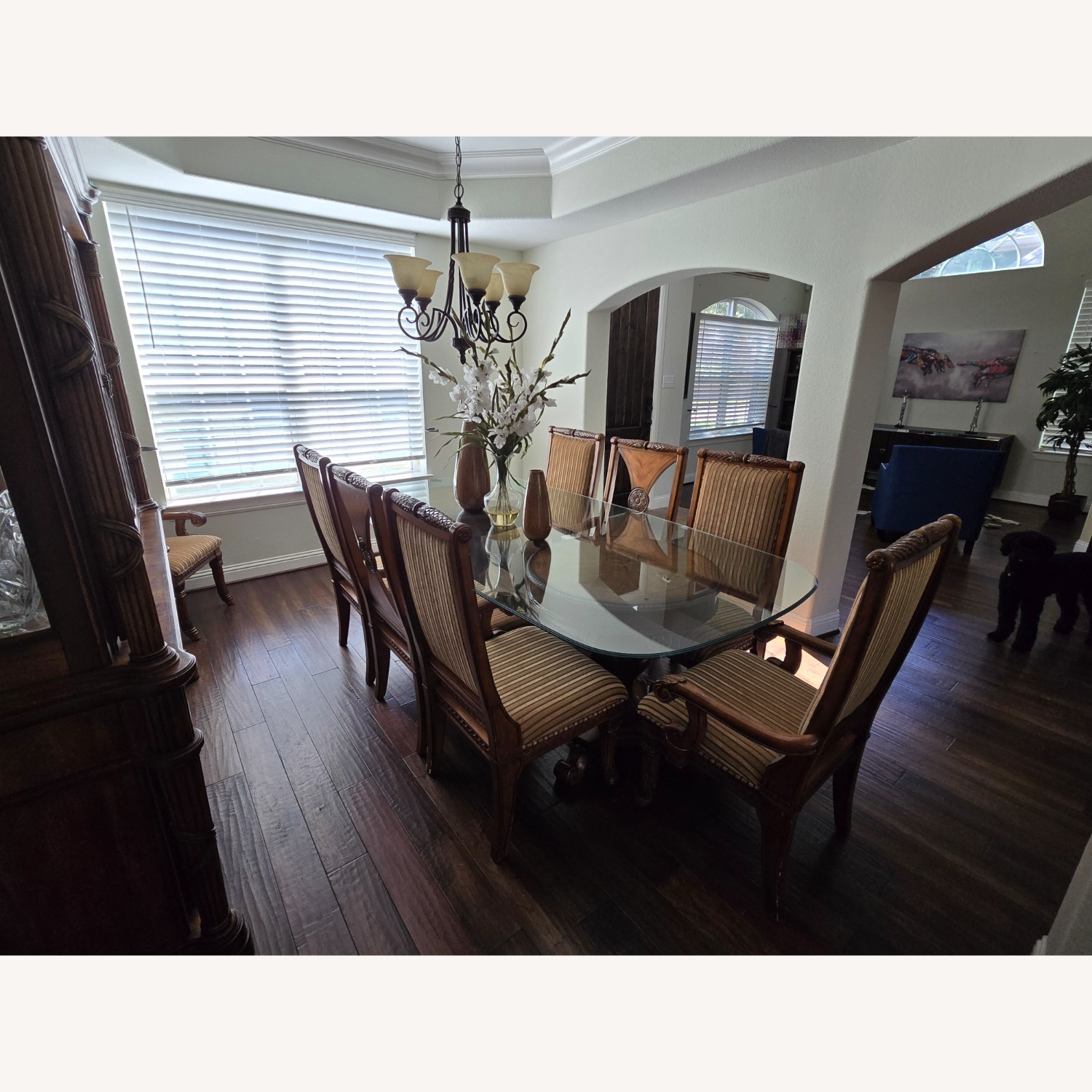 Vintage/Antique Finds Dark Brown Dining Table - image-1