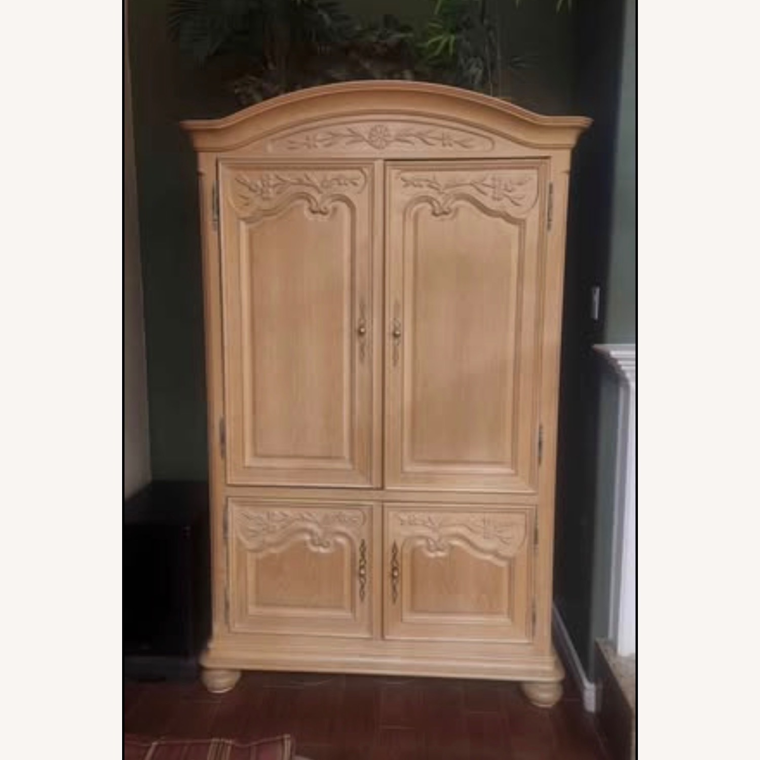 Century Furniture Natural Wood Armoire - image-5