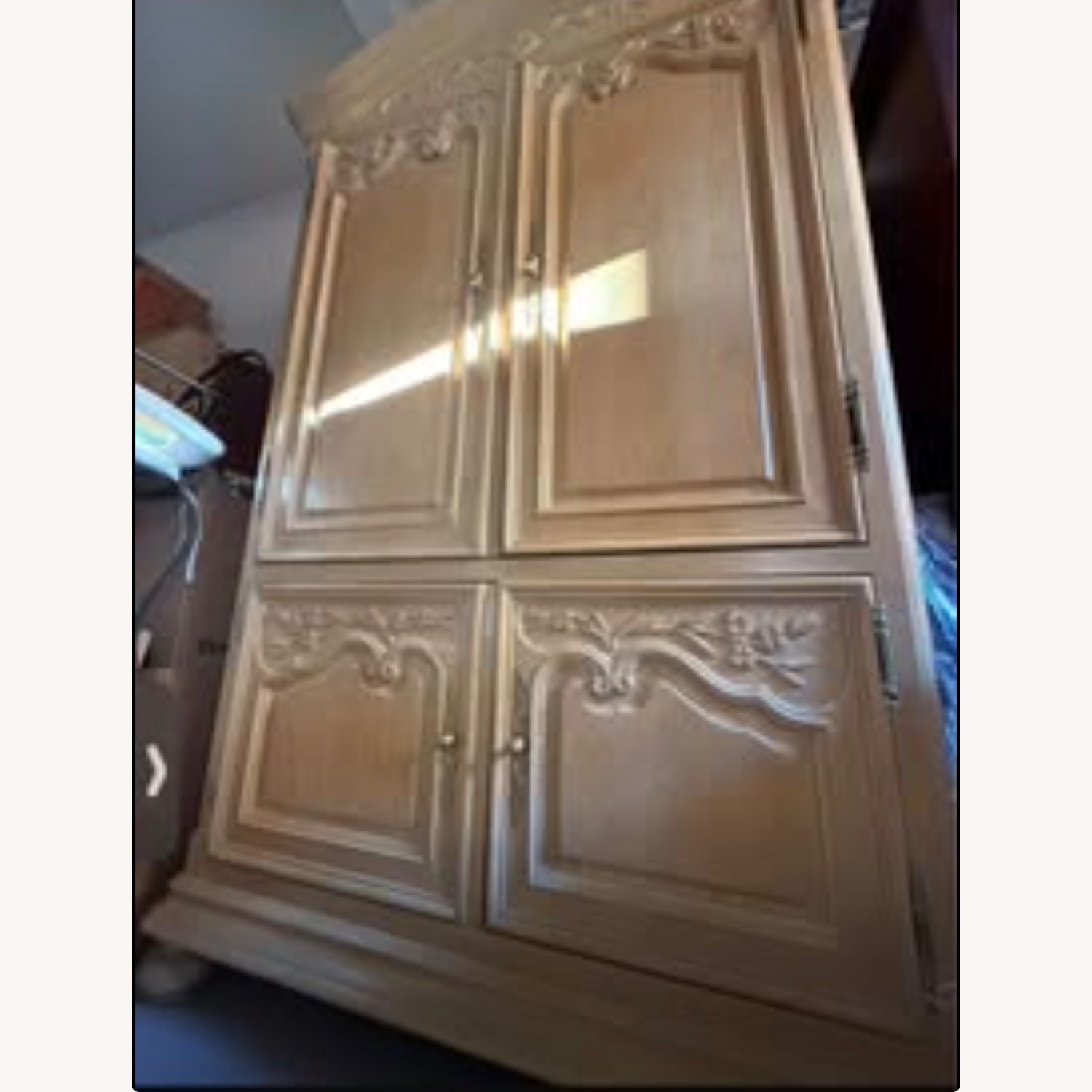 Century Furniture Natural Wood Armoire - image-6