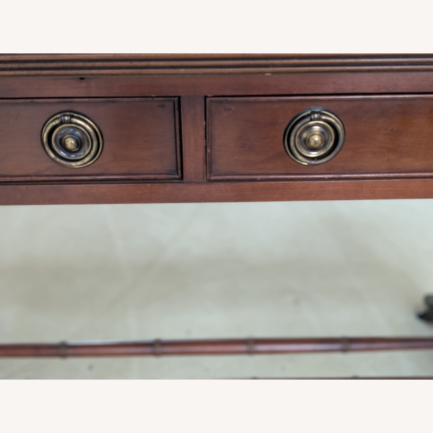 Vintage/Antique Heckman Natural Wood Side Table - image-5