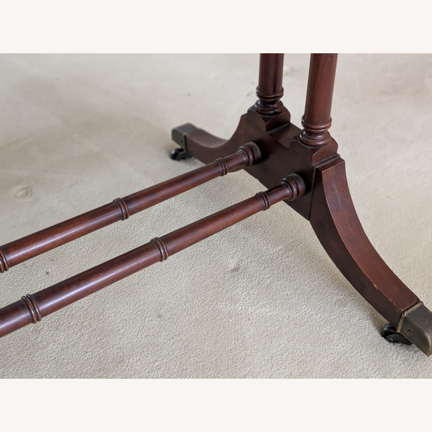 Vintage/Antique Heckman Natural Wood Side Table - image-4